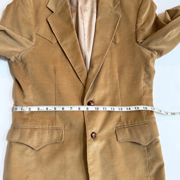 Farah Texas  Jacket Men's Tan Corduroy Western Blazer Size 36R - Picture 9 of 13